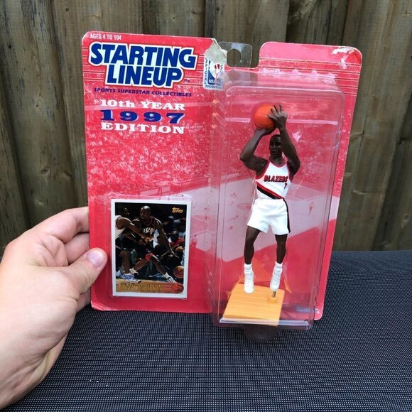 Vintage 1997 Starting Lineup NBA Figure With Topps Card Kenny Anderson - Picture 3 of 4